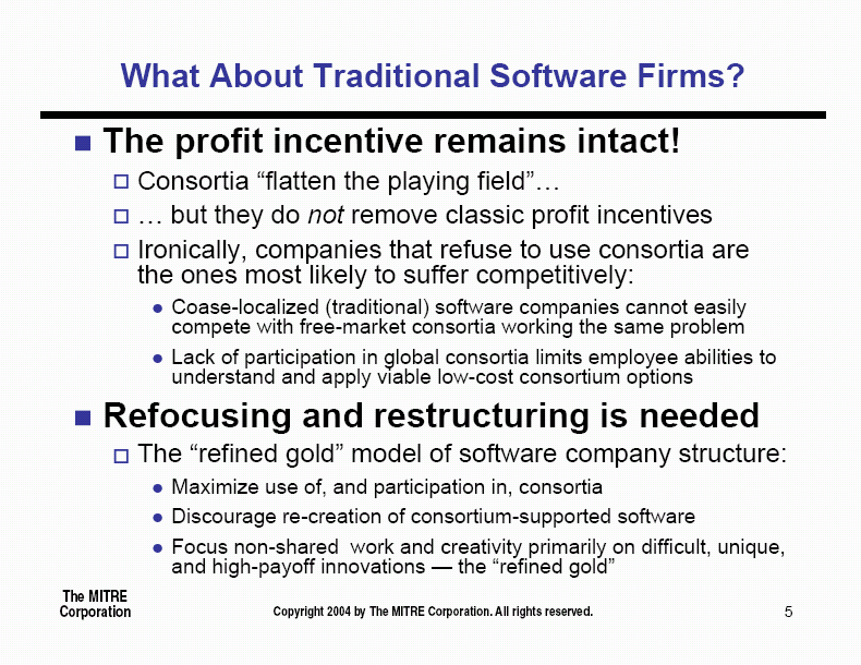 What About Traditional Software Firms?